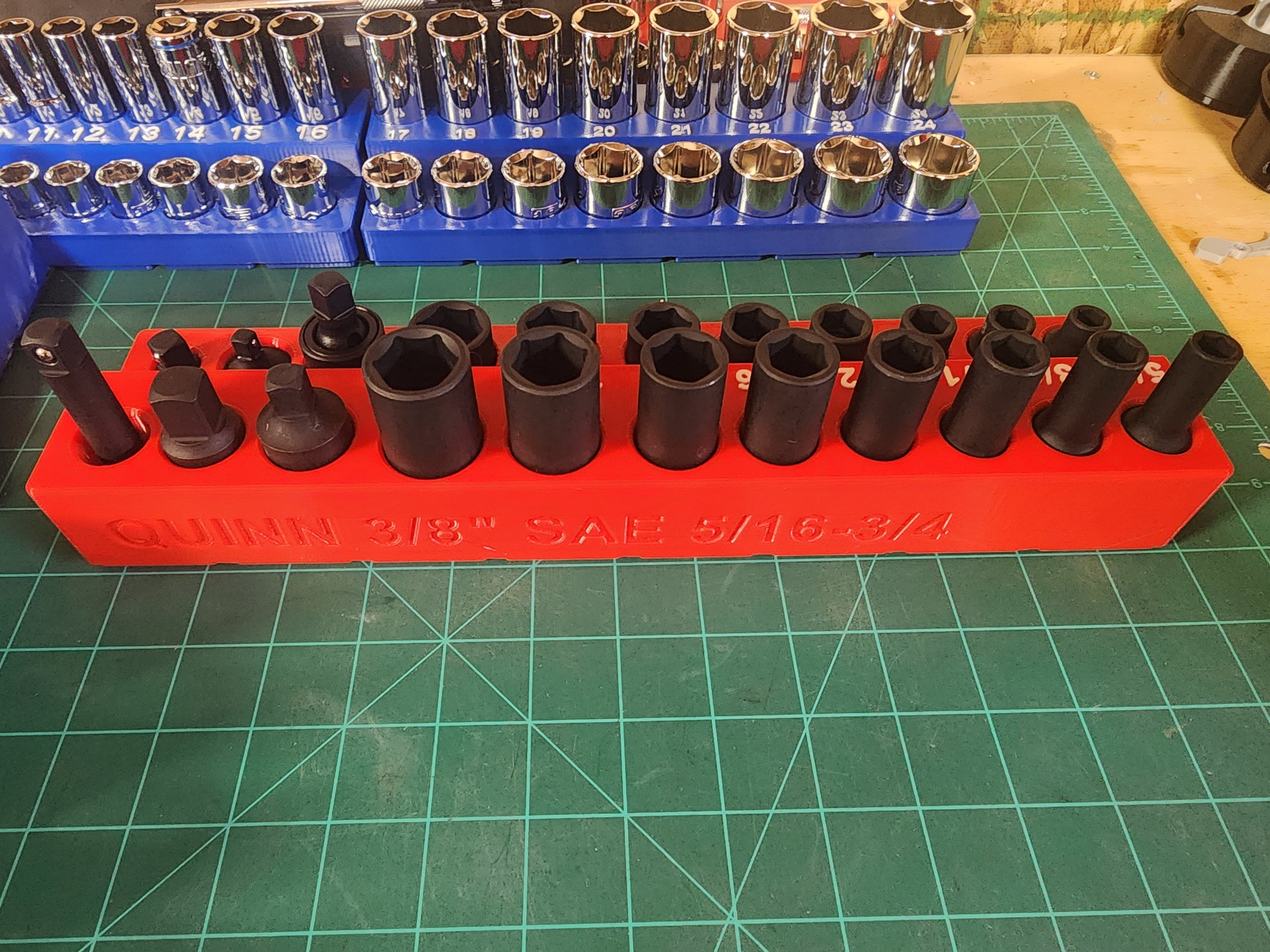 Quinn 3/8" Master Impact Socket Set Organizers