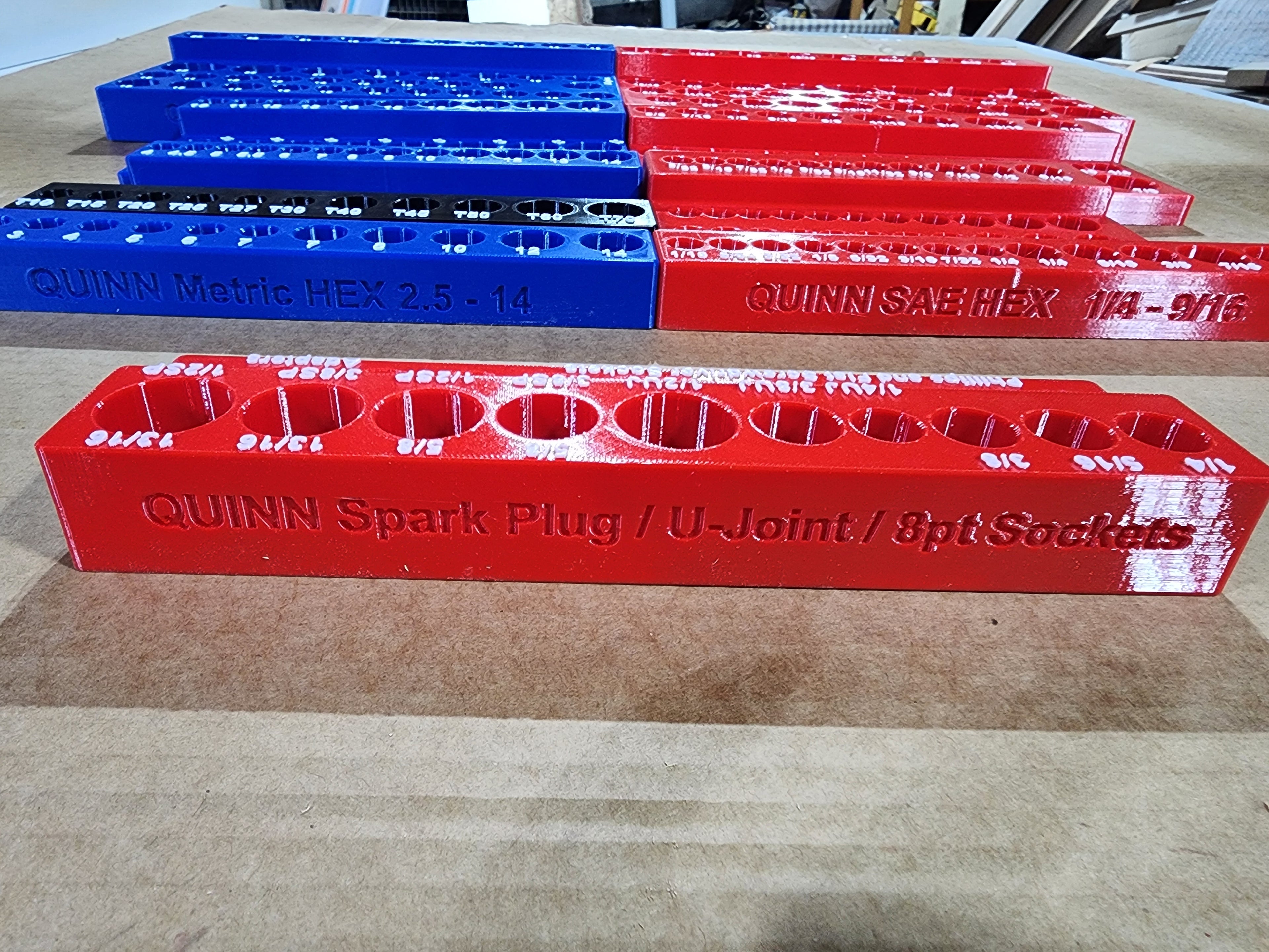 Quinn 428-Piece Master Technician Tool Set Organizer – Extended Tray System | PETG 3D Printed Drawer Layout (Item #58154)