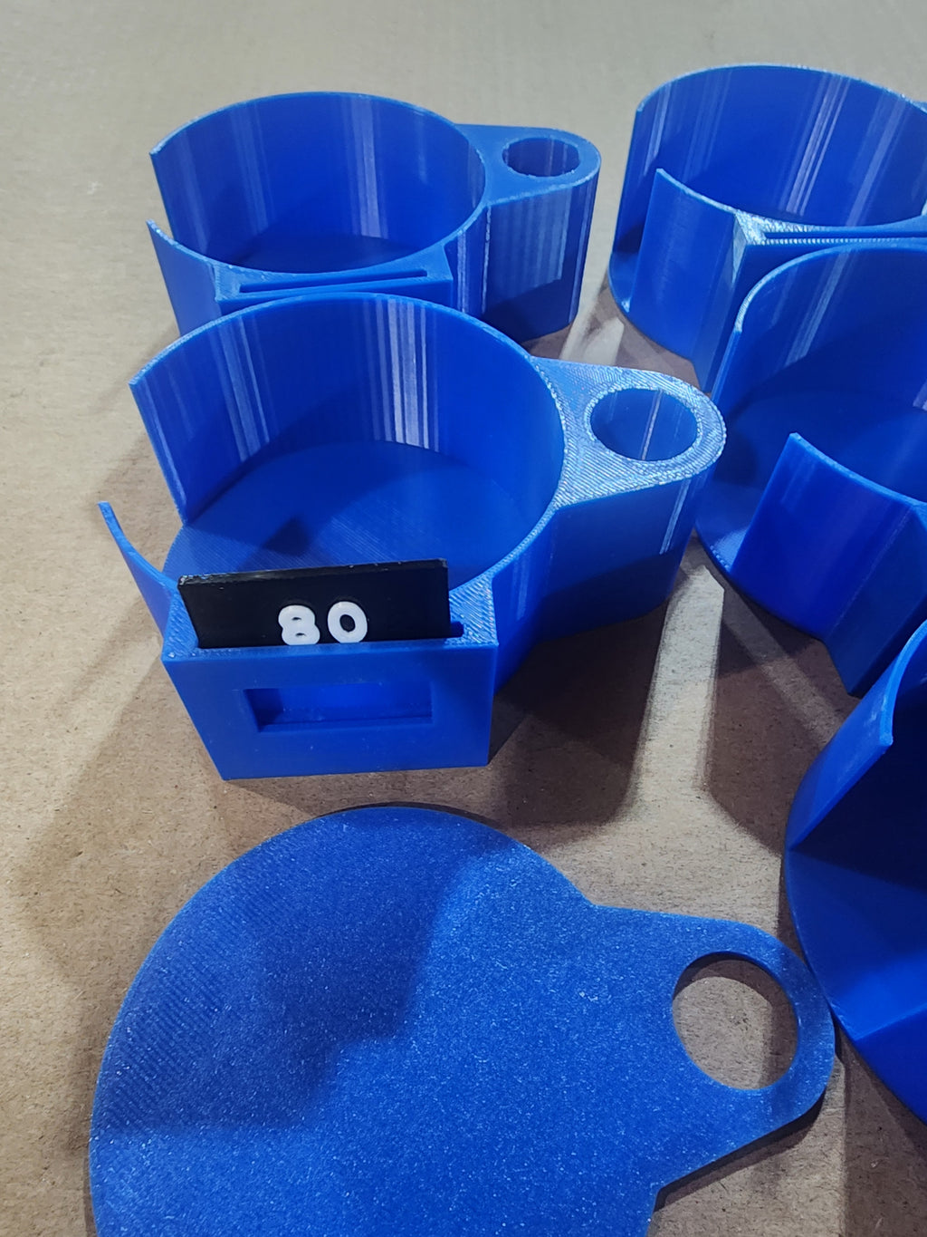 5” Sanding Disc Organizer – Rotating Wall Mount System | Interchangeable Grit Labels | PETG 3D Printed