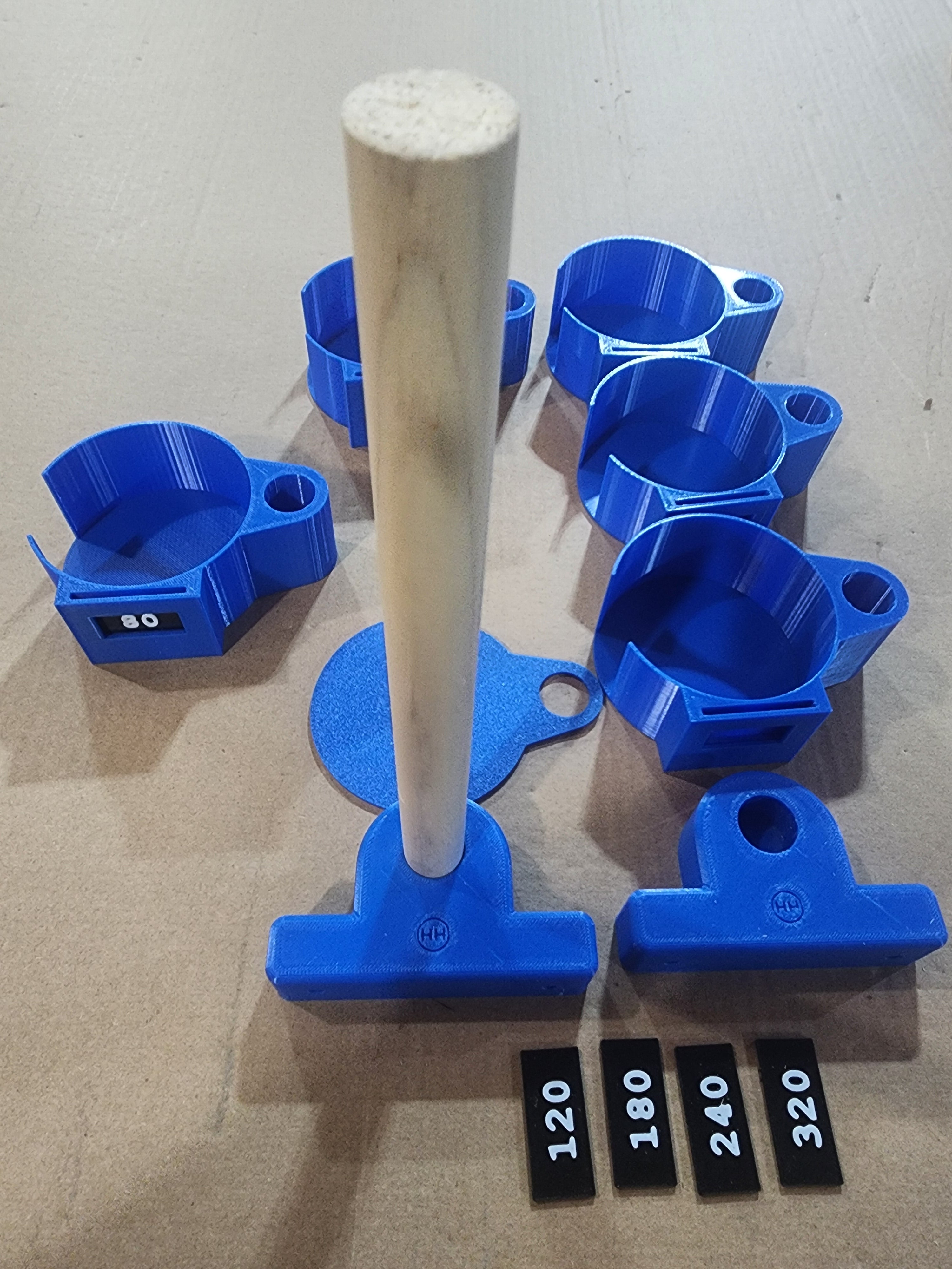 3” Sanding Disc Organizer – Rotating Wall Mount System