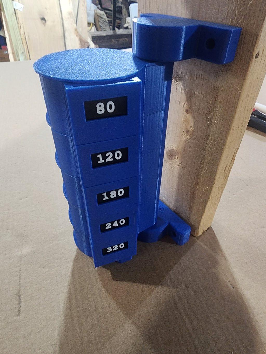 3” Sanding Disc Organizer – Rotating Wall Mount System