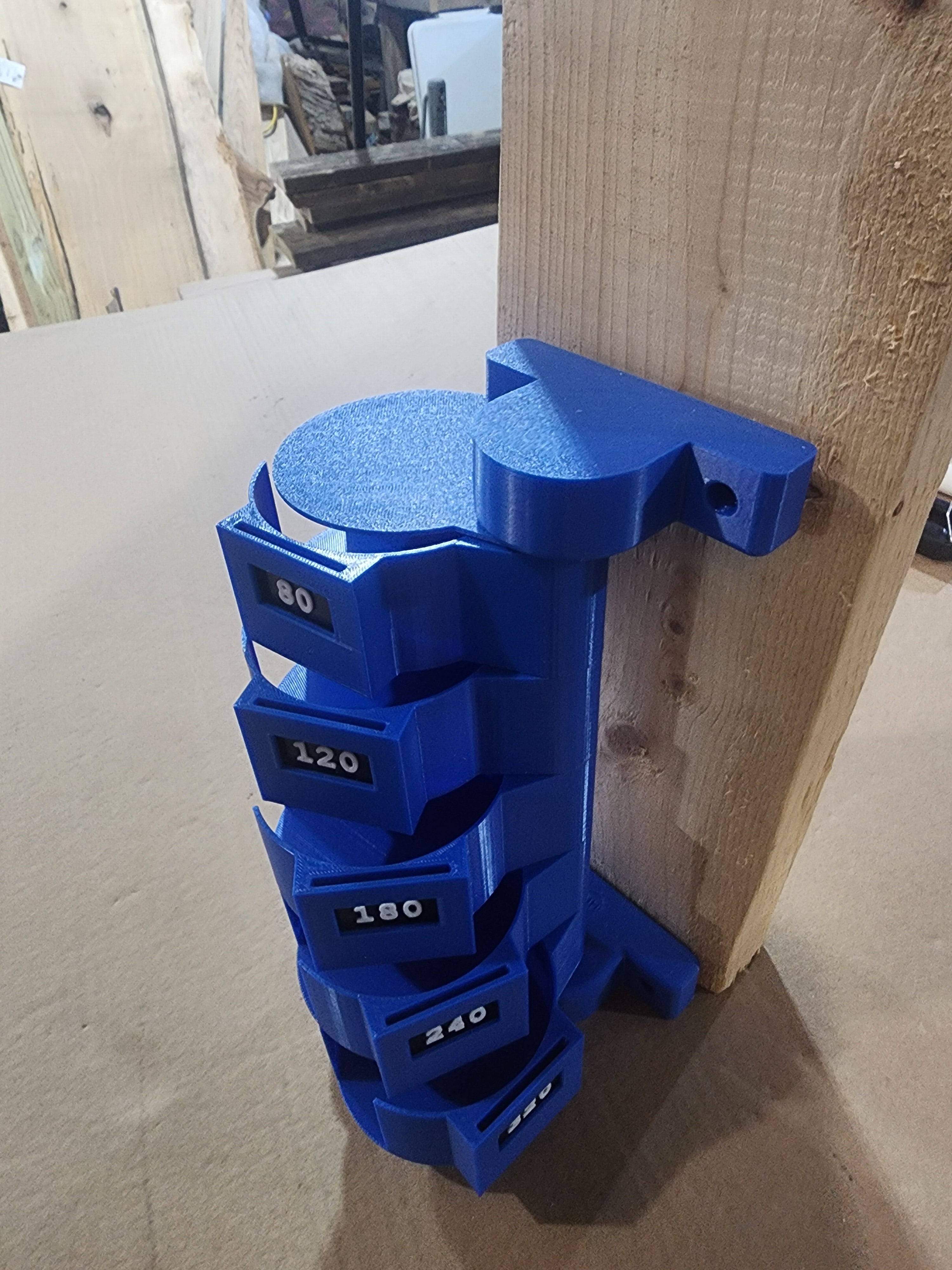 3” Sanding Disc Organizer – Rotating Wall Mount System