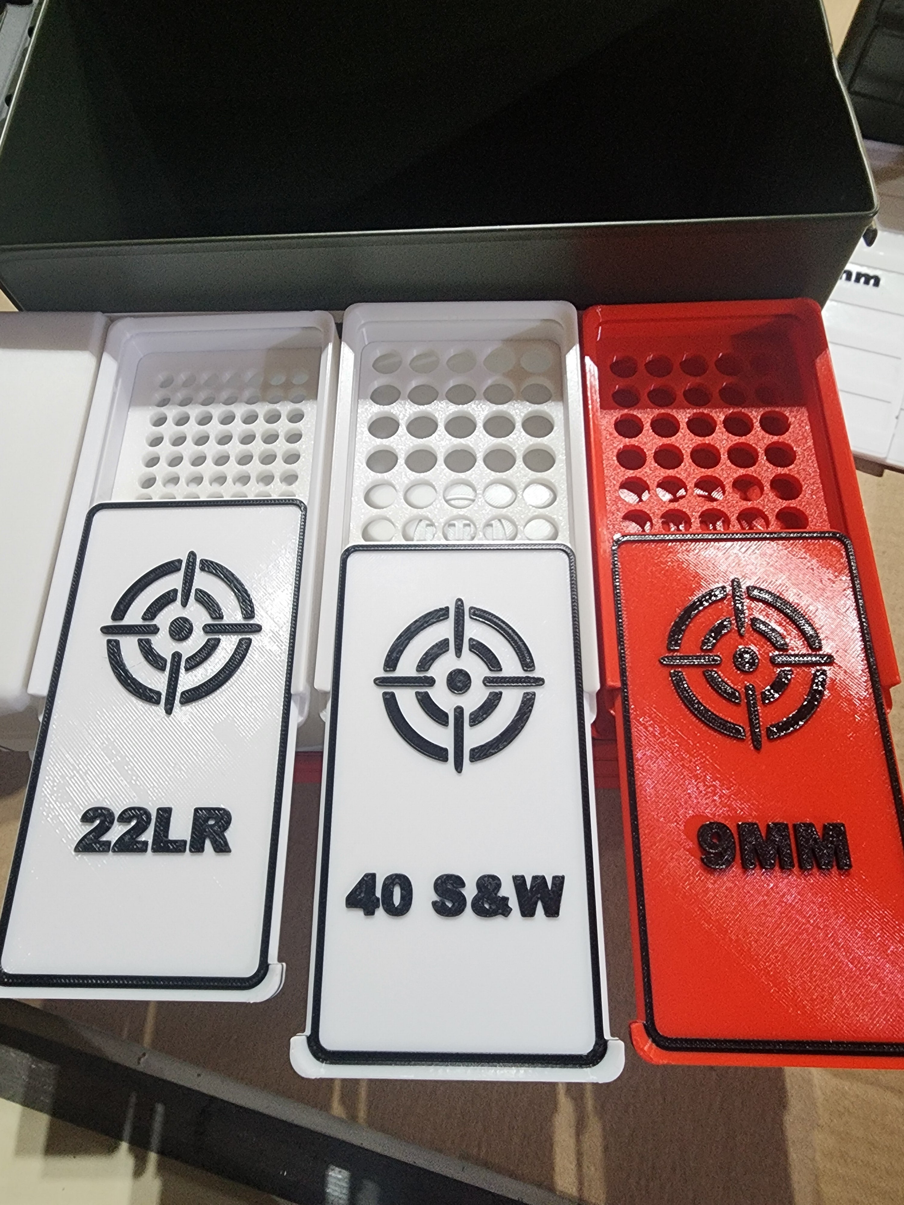 40 S&W Ammo Storage Box – 50 Round Capacity (3D Printed PETG)