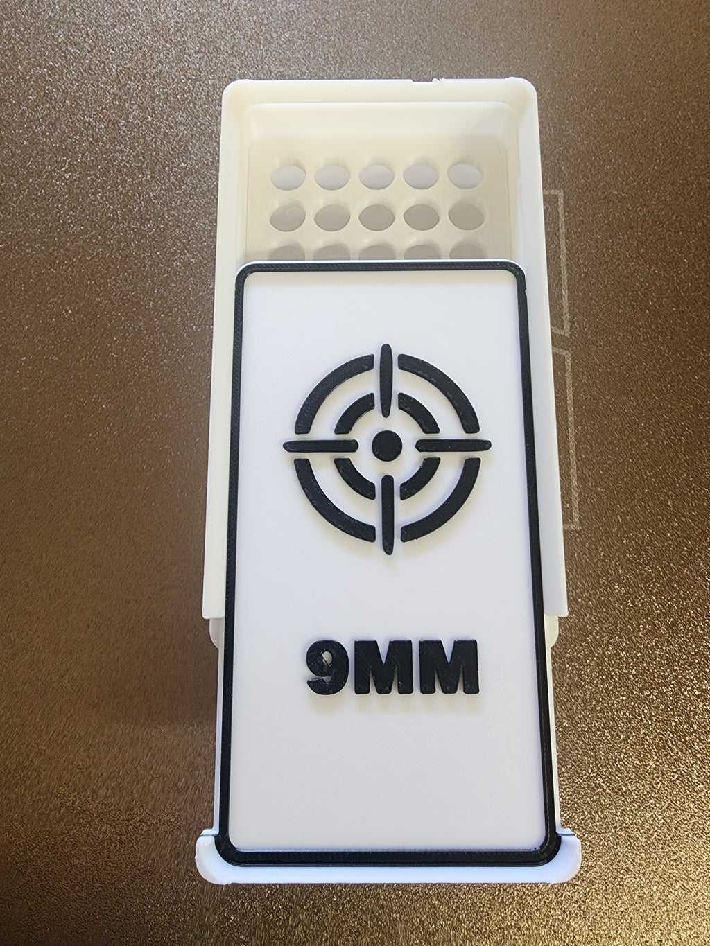 9mm Ammo Storage Box – 50 Round Capacity (3D Printed PETG)