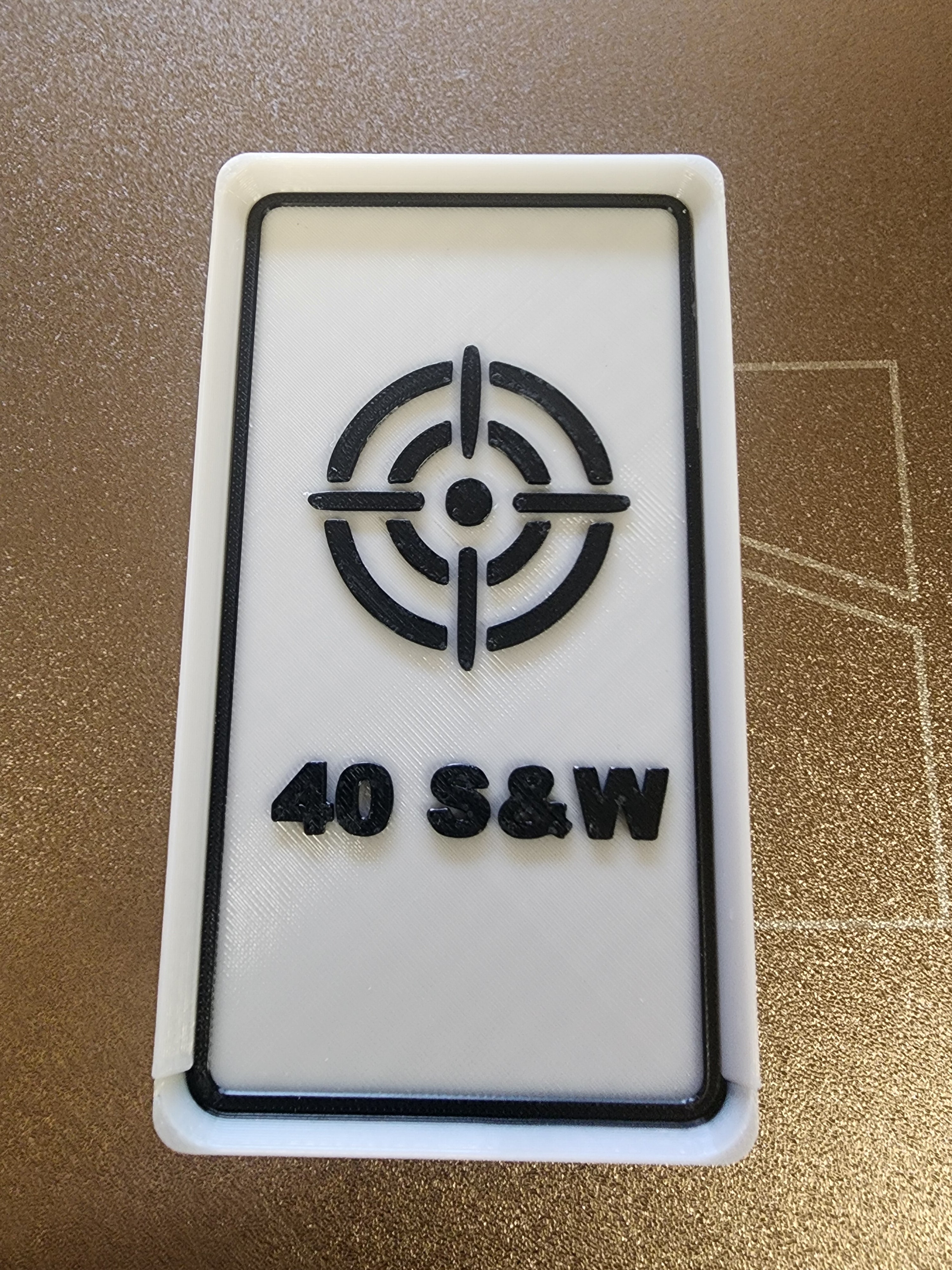 40 S&W Ammo Storage Box – 50 Round Capacity (3D Printed PETG)