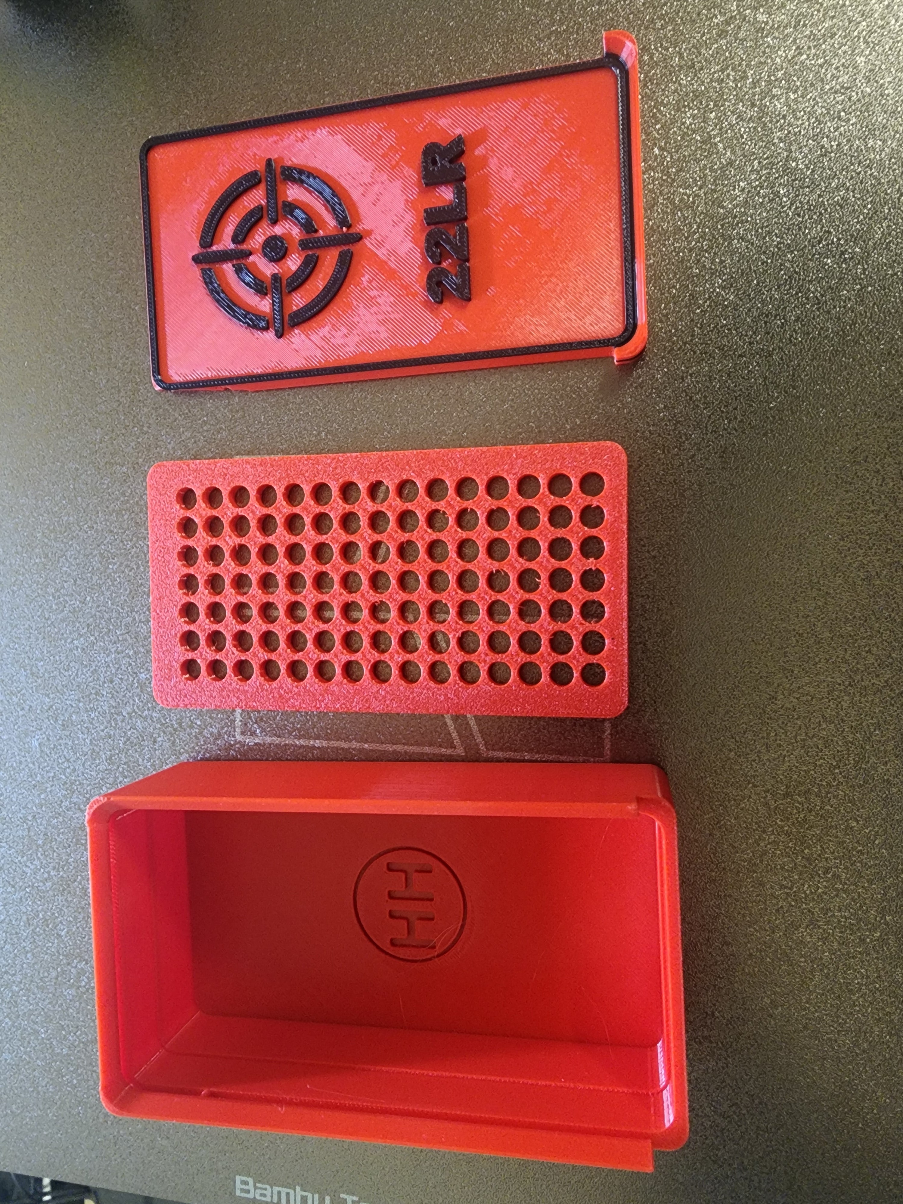 22LR Ammo Storage Box – 100 Round Capacity (3D Printed PETG)