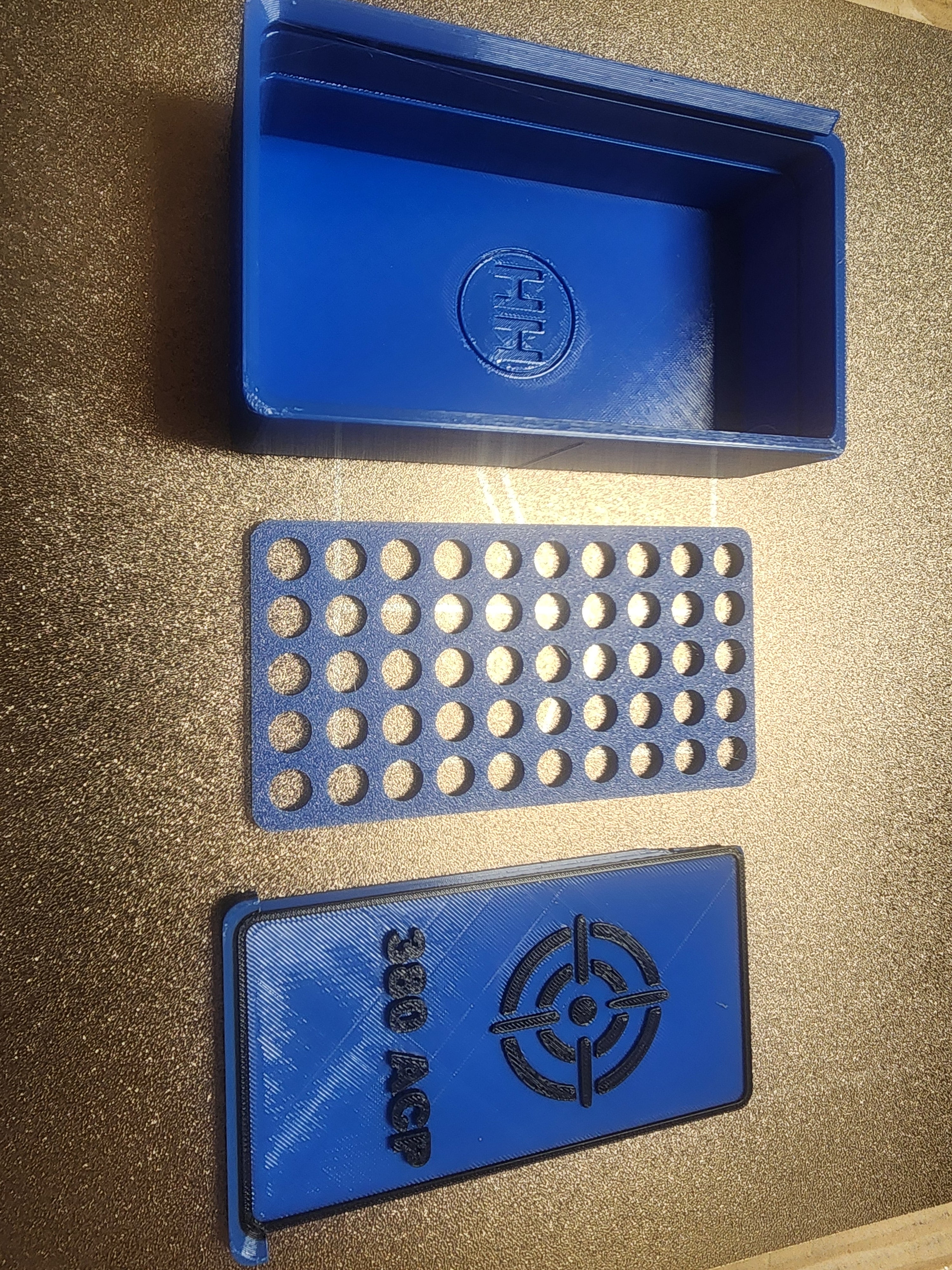 380 Ammo Storage Box – 50 Round Capacity (3D Printed PETG)