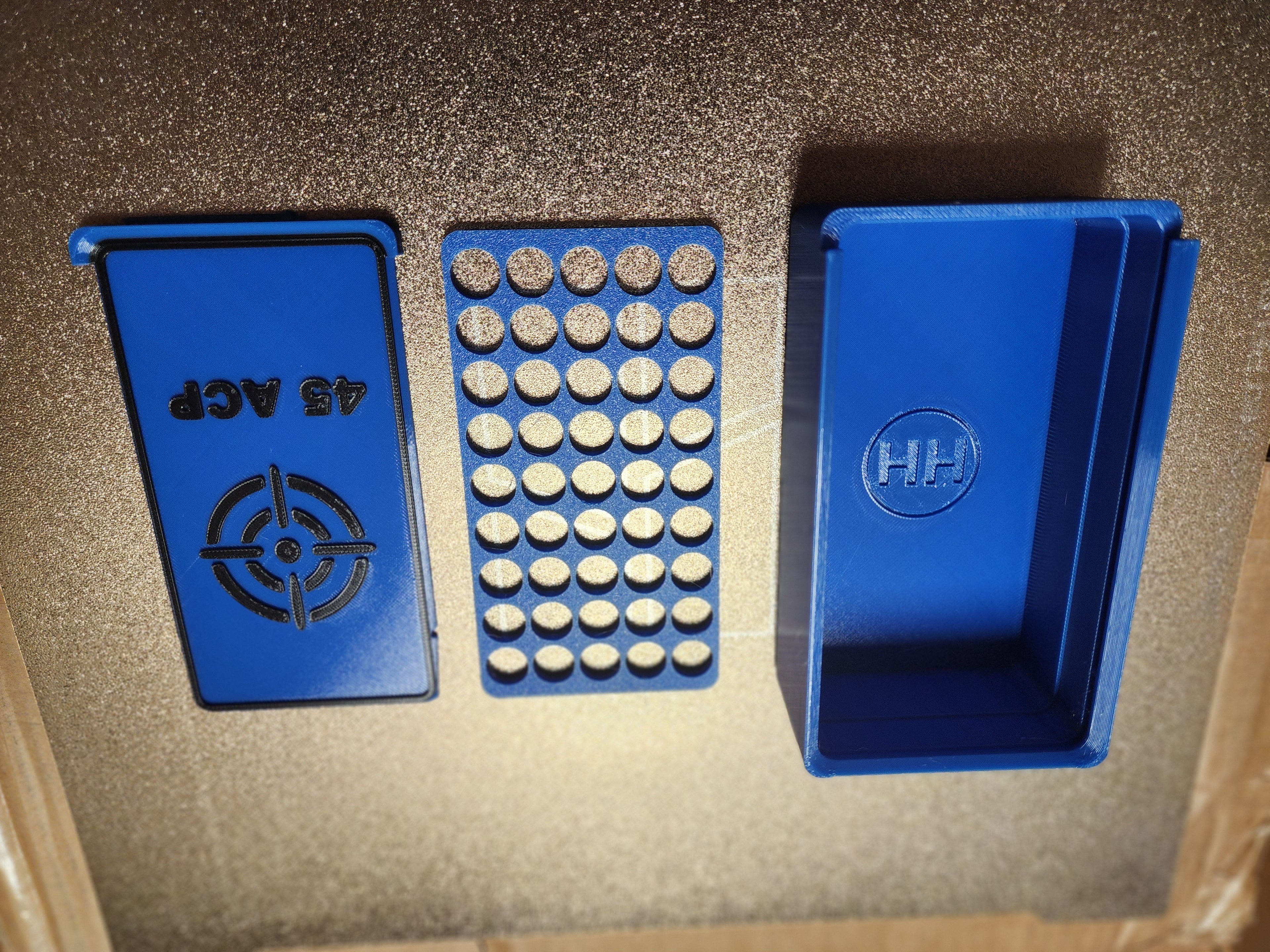 45 ACP Ammo Storage Box – 45 Round Capacity (3D Printed PETG)