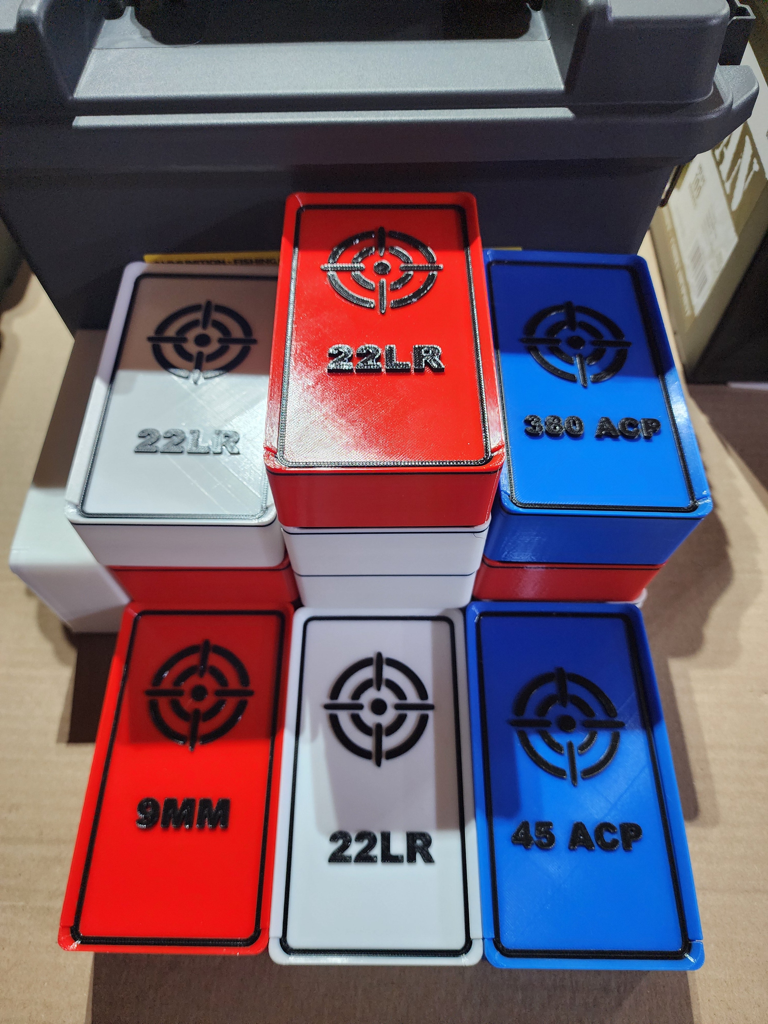 22LR Ammo Storage Box – 100 Round Capacity (3D Printed PETG)