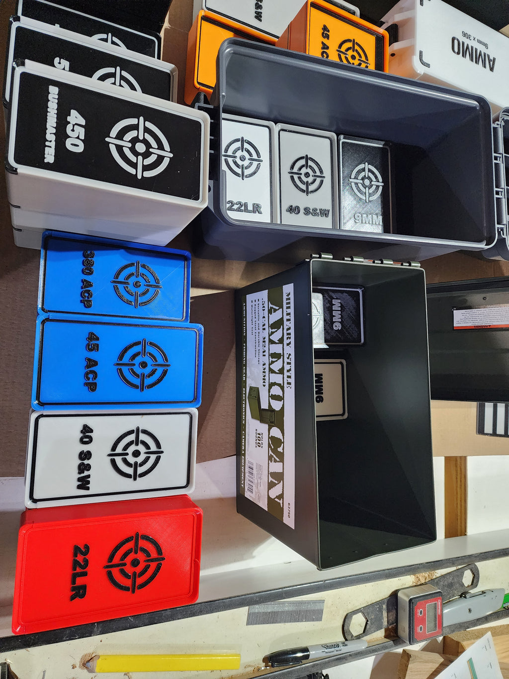 45 ACP Ammo Storage Box – 45 Round Capacity (3D Printed PETG)