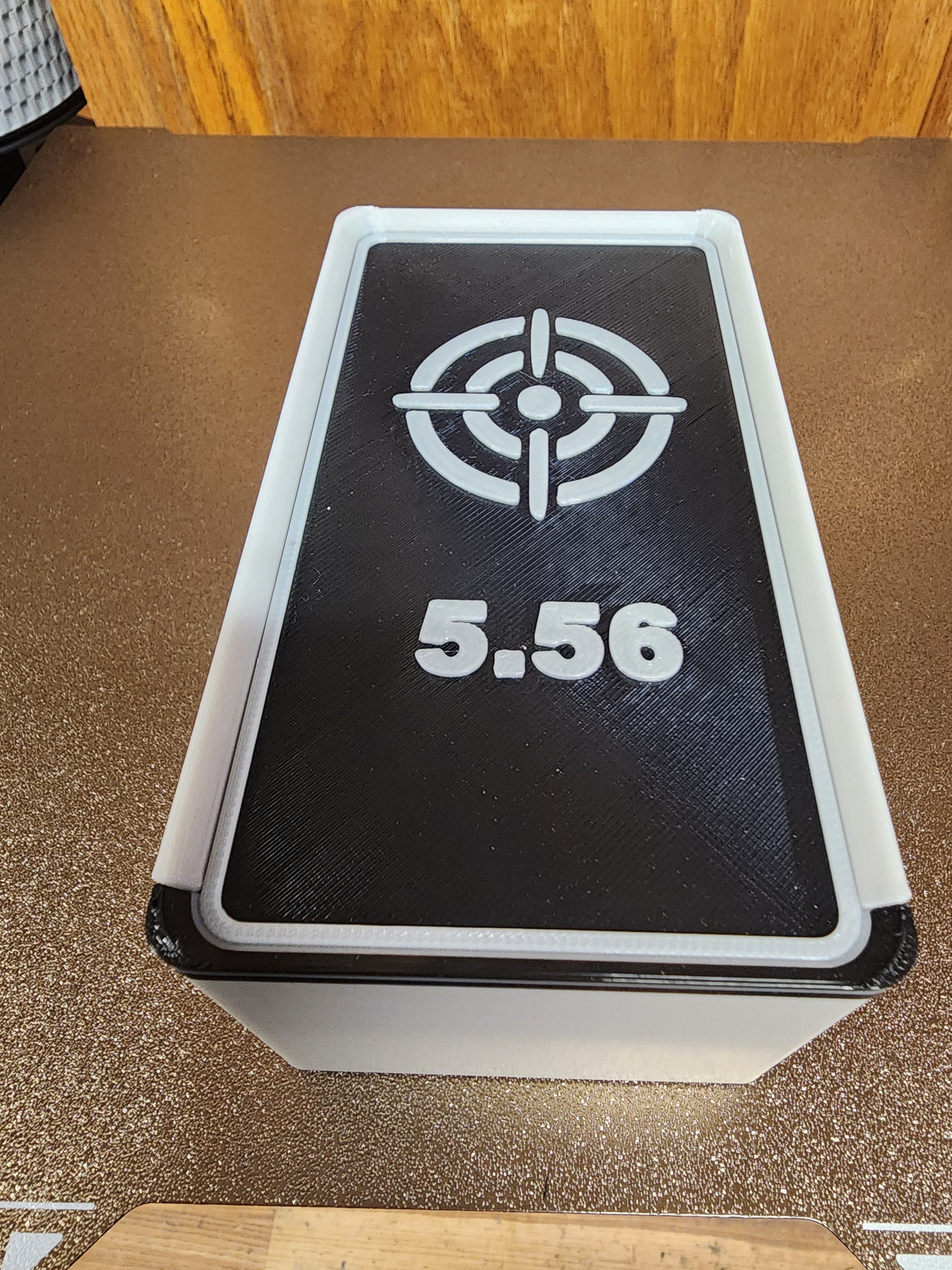 5.56 Ammo Storage Box – 50 Round Capacity (3D Printed PETG)
