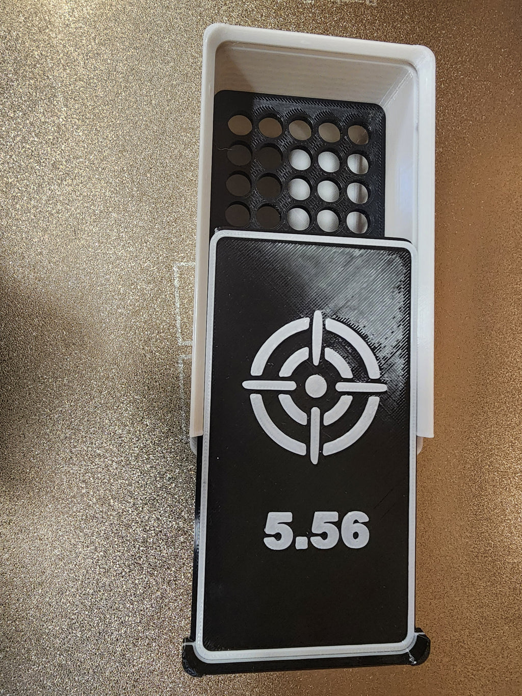 5.56 Ammo Storage Box – 50 Round Capacity (3D Printed PETG)