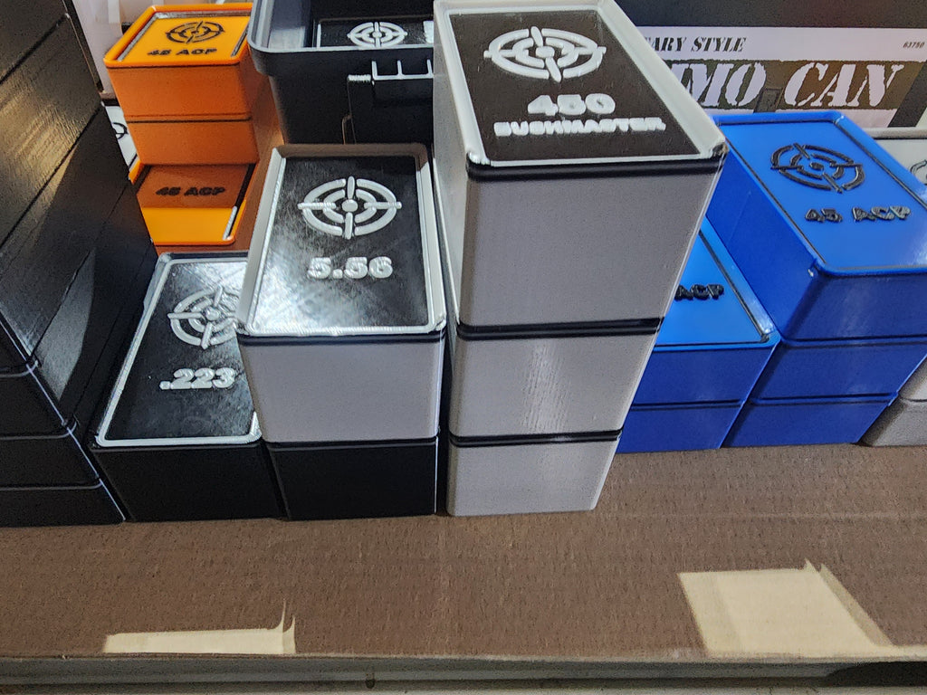 5.56 Ammo Storage Box – 50 Round Capacity (3D Printed PETG)