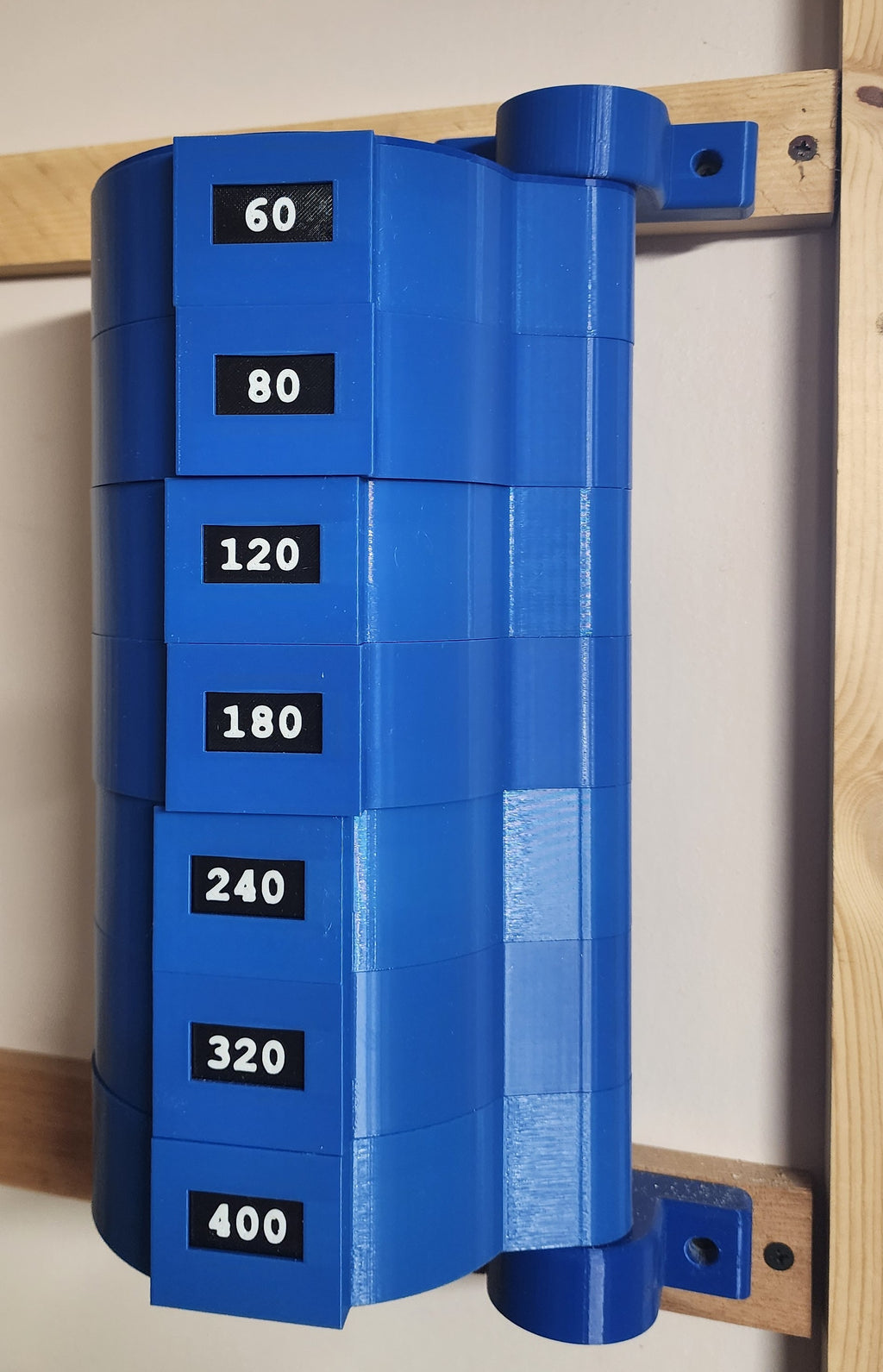 5” Sanding Disc Organizer – Rotating Wall Mount System | Interchangeable Grit Labels | PETG 3D Printed