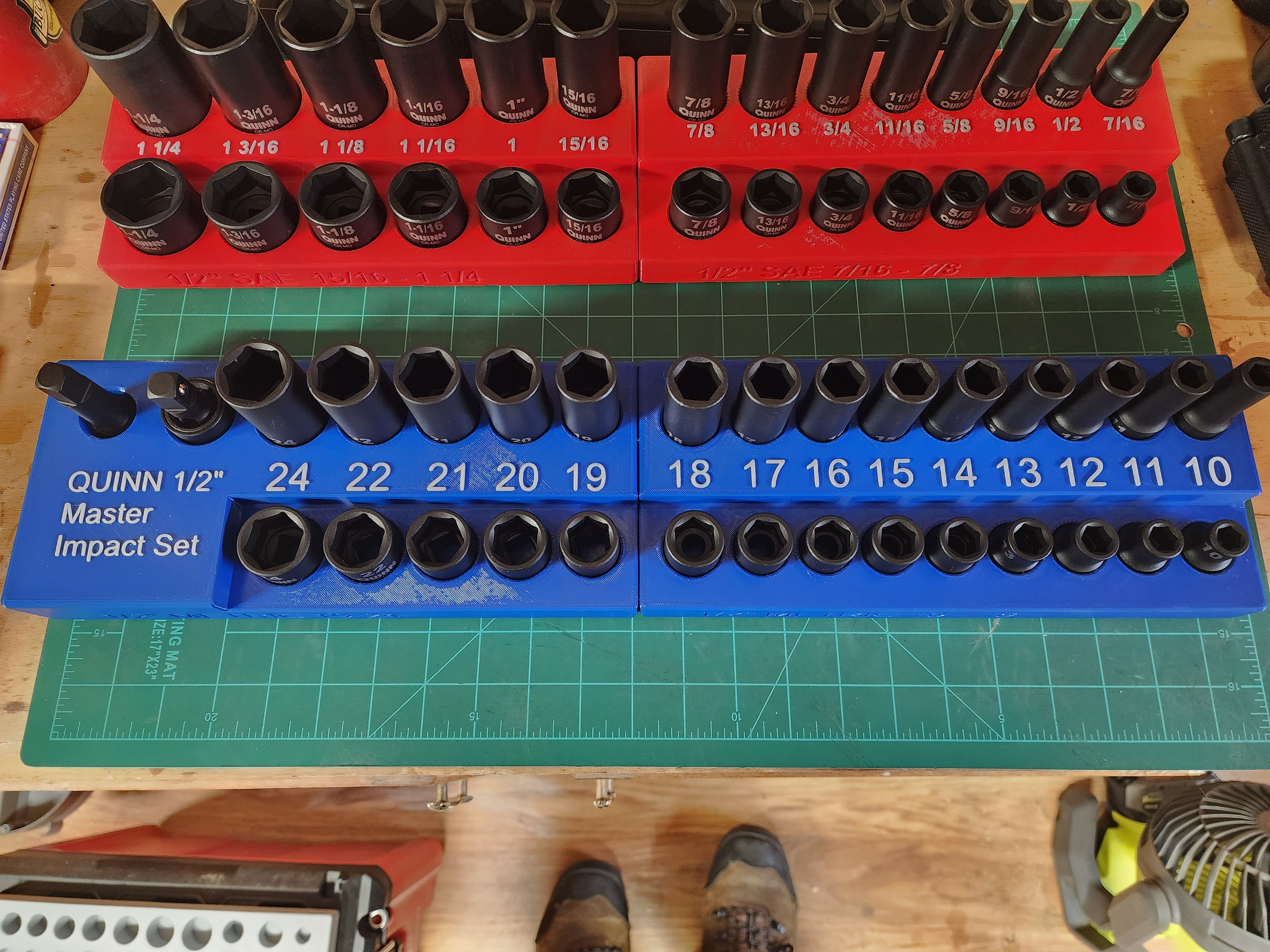 Quinn 1/2" Master Impact Socket Set Organizers
