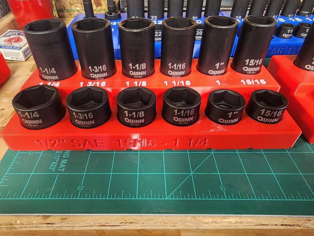 Quinn 1/2" Master Impact Socket Set Organizers