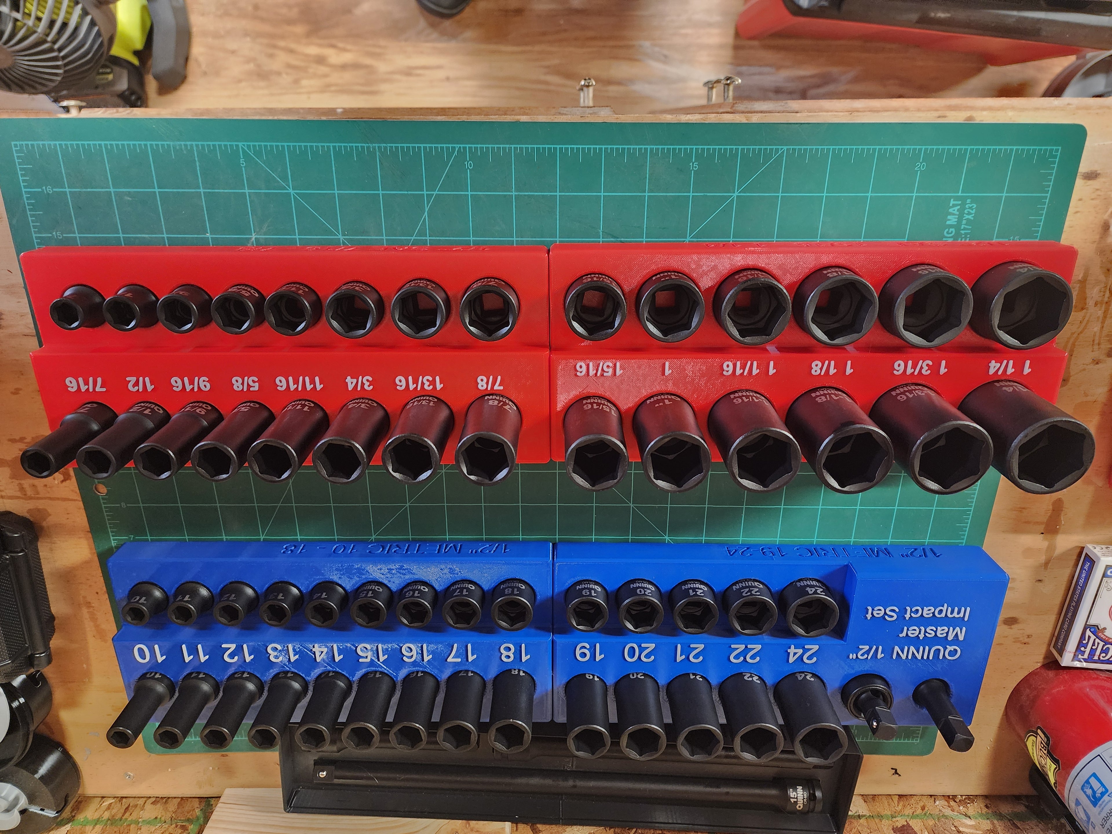 Quinn 1/2" Master Impact Socket Set Organizers