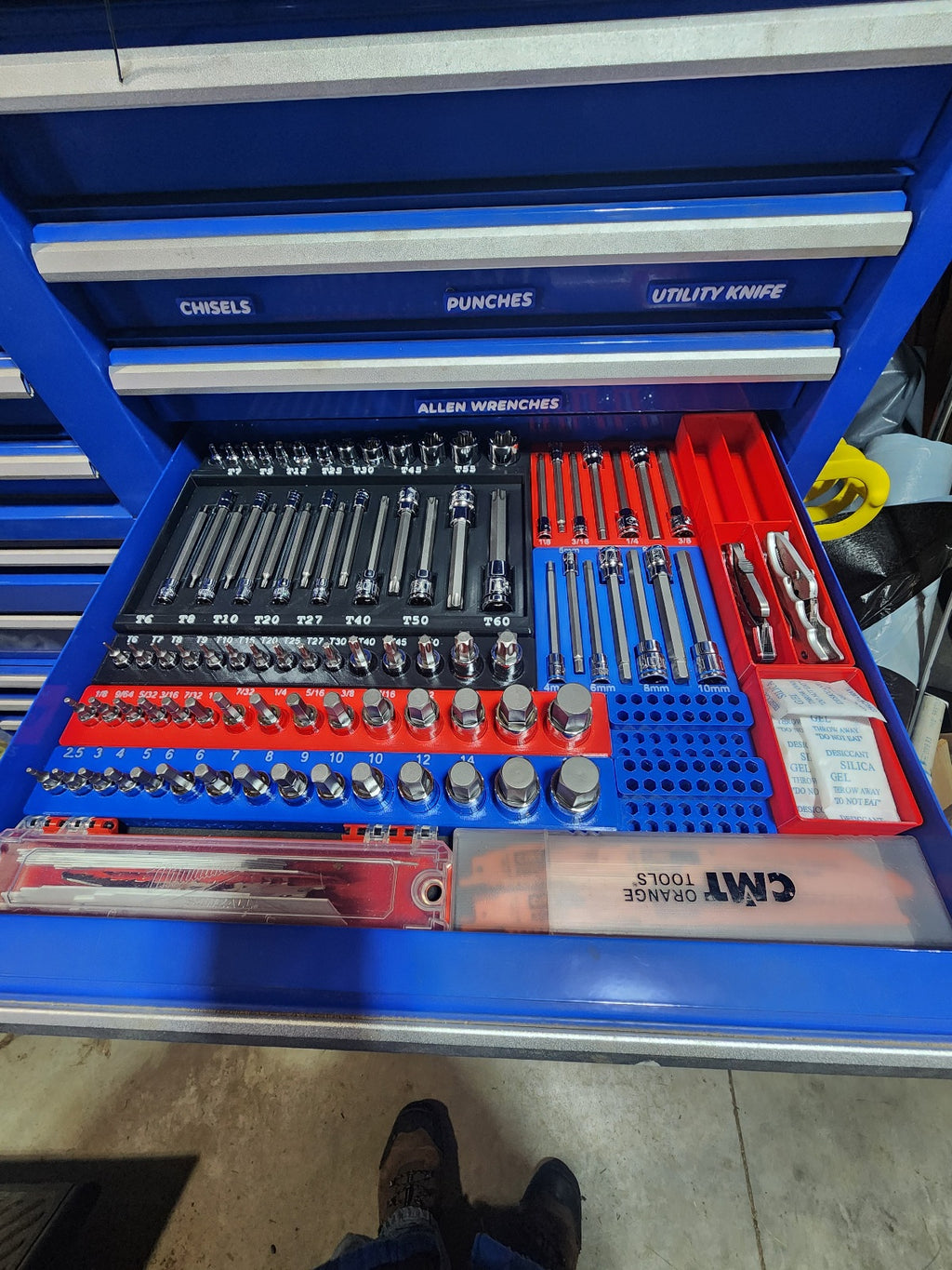 Socket Organizer for Quinn 87-Piece Master Bit Set #70347 – Extended Length Tray | 3D Printed PETG Toolbox Insert