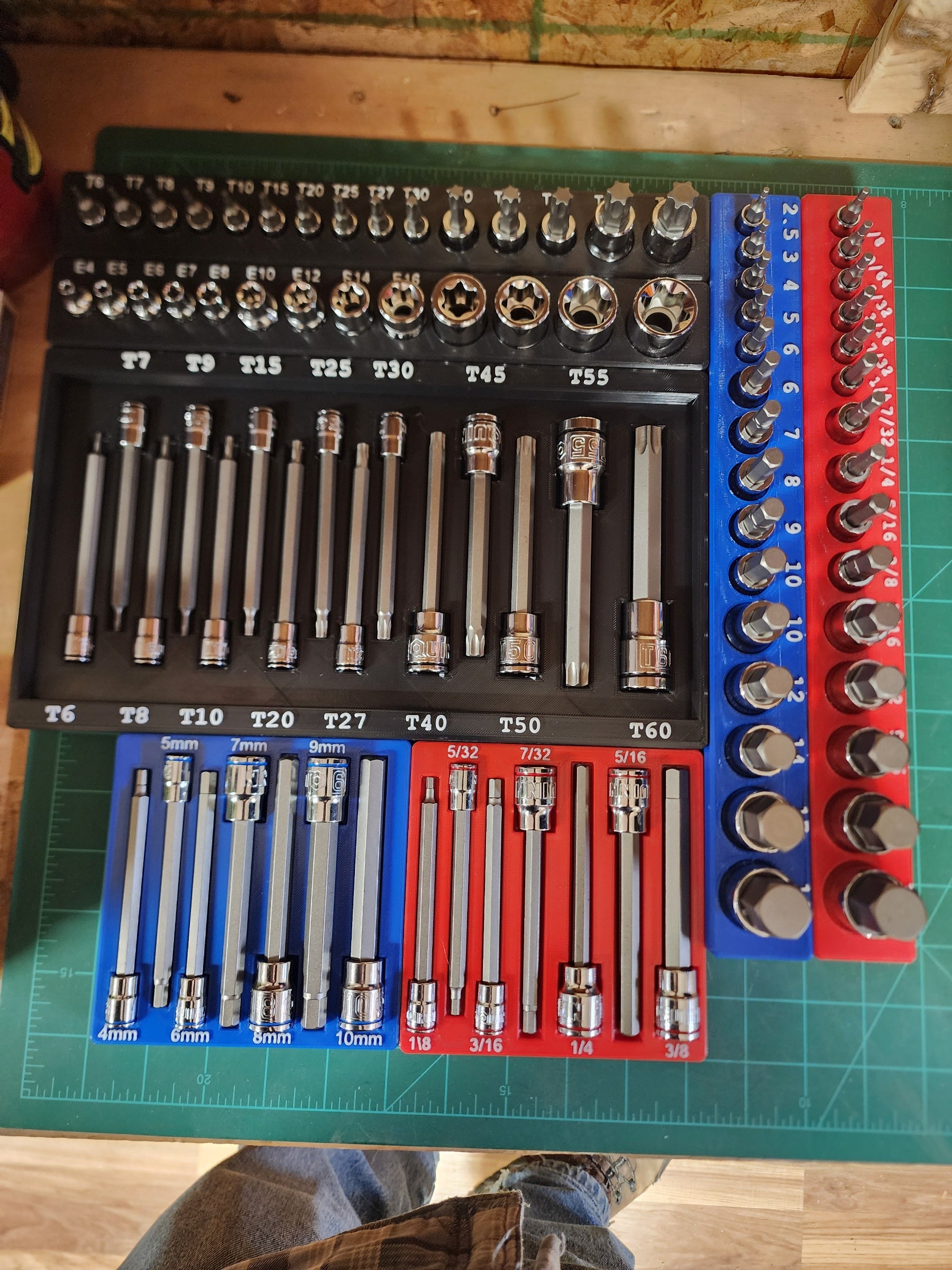 Socket Organizer for Quinn 87-Piece Master Bit Set #70347 – Extended Length Tray | 3D Printed PETG Toolbox Insert